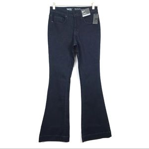 Jean Mom Mossimo Femme – Taille 2 – Taille Haute – Coupe Slim Skinny – Délavé Clair Métallisé – NEUF
